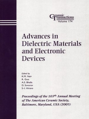 cover image of Advances in Dielectric Materials and Electronic Devices